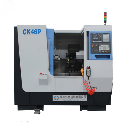 CNC κρεβατιών ραπίσματος υψηλής ακρίβειας μετάλλων TCK360 CK46P μικρός νέος κινεζικός τόρνος με τον κόπτη μυγών